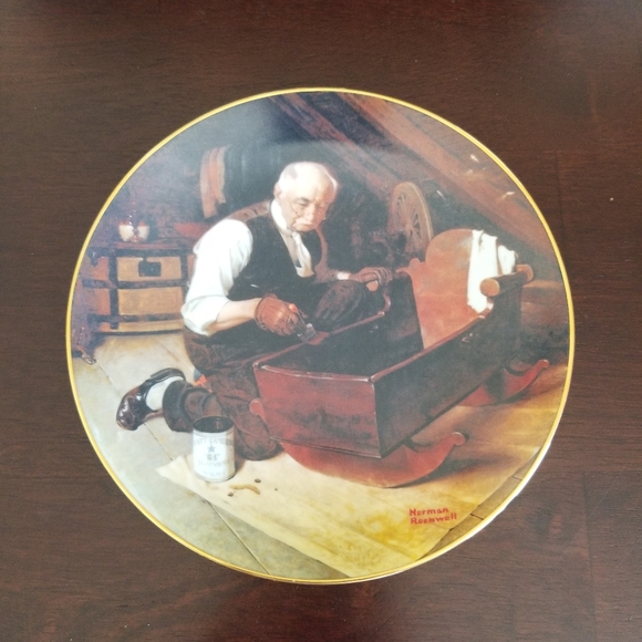 Norman Rockwell Plate - Picture 1 of 4
